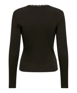 Dames longsleeve bruin