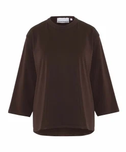 Dames longsleeve bruin