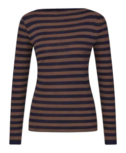 Dames longsleeve bruin