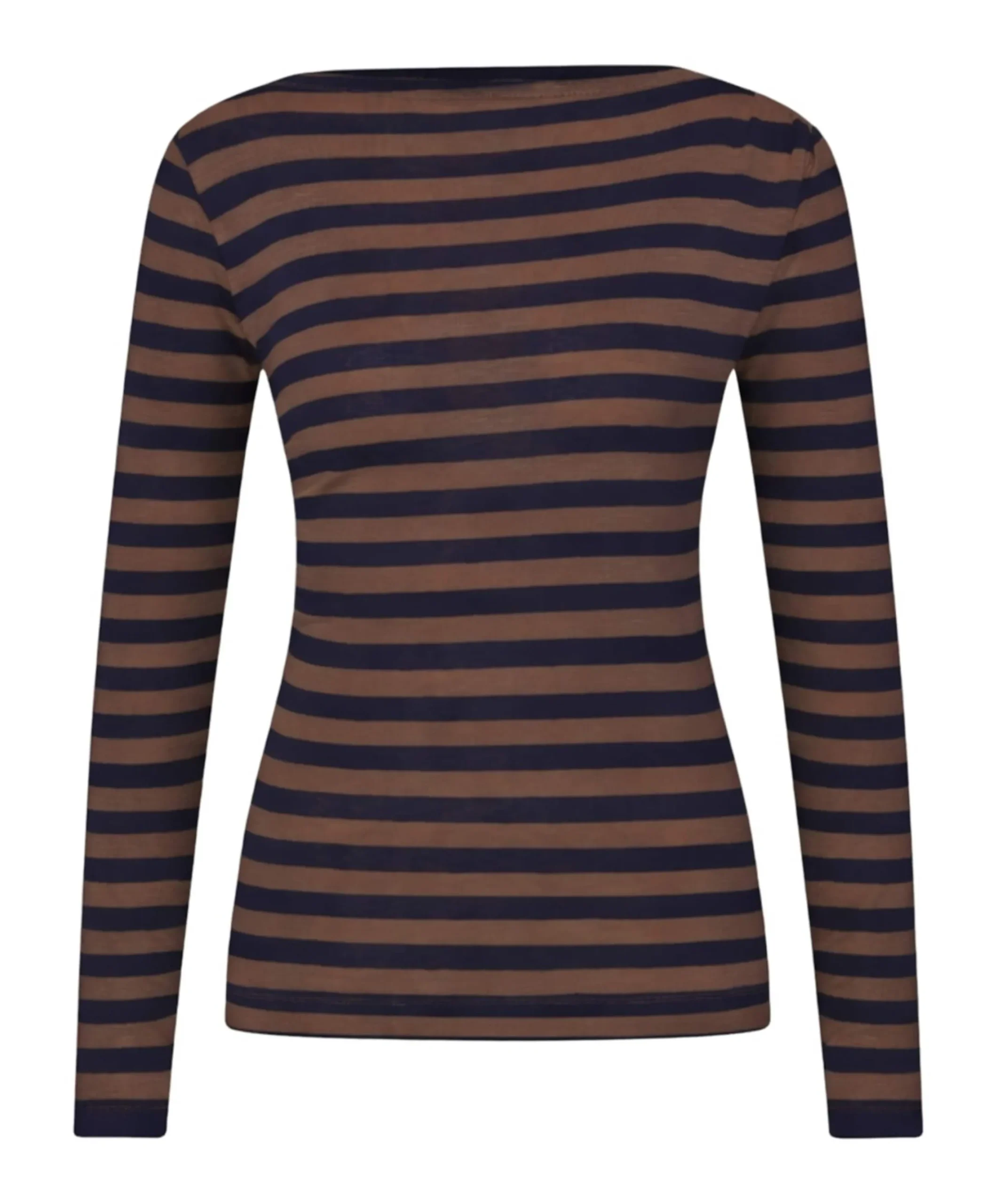 Dames longsleeve bruin