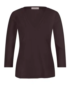 Dames longsleeve bruin