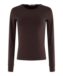 Dames longsleeve bruin
