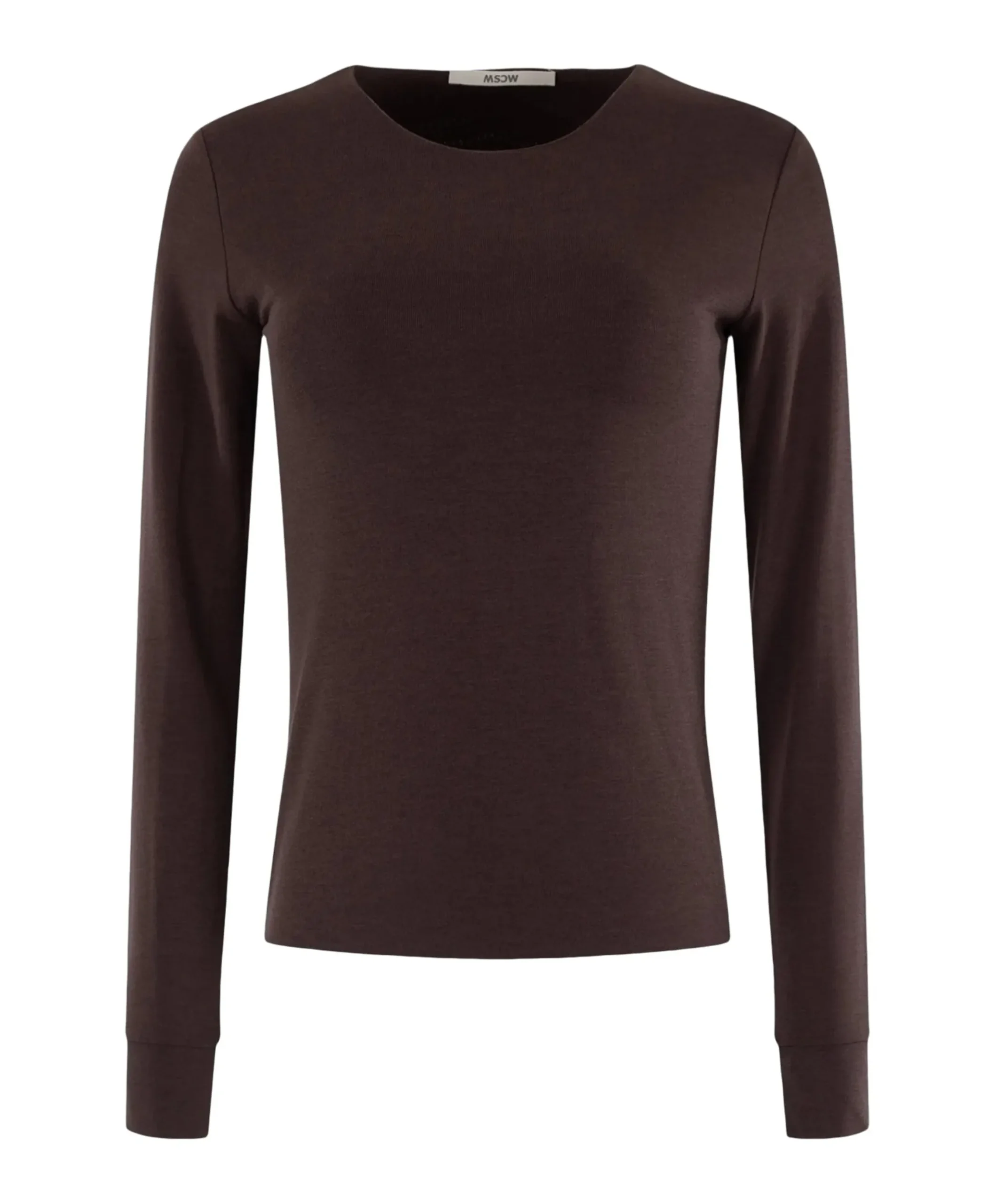 Dames longsleeve bruin