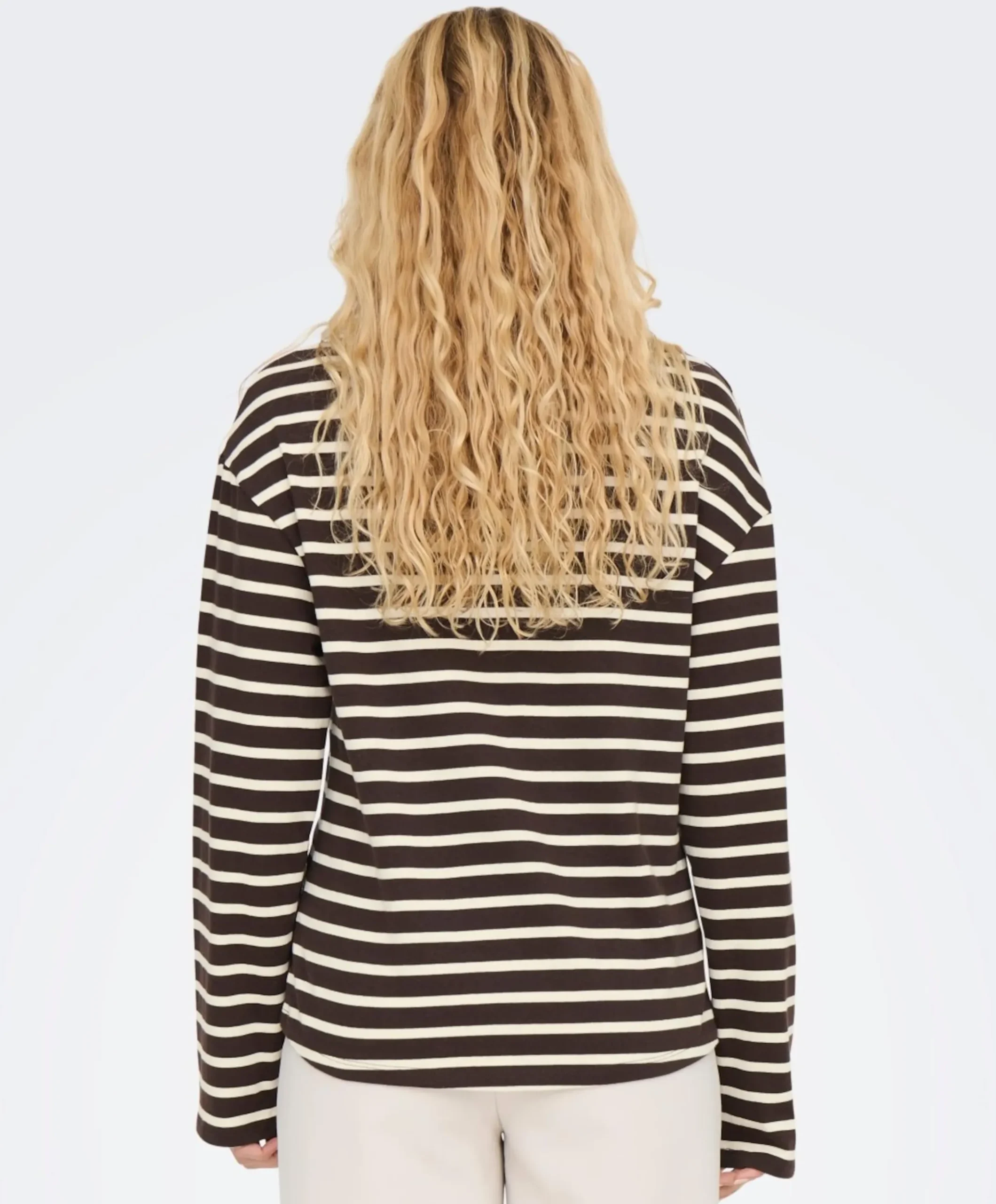 Dames longsleeve bruin