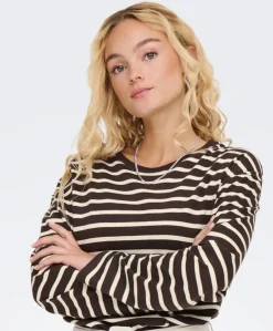 Dames longsleeve bruin