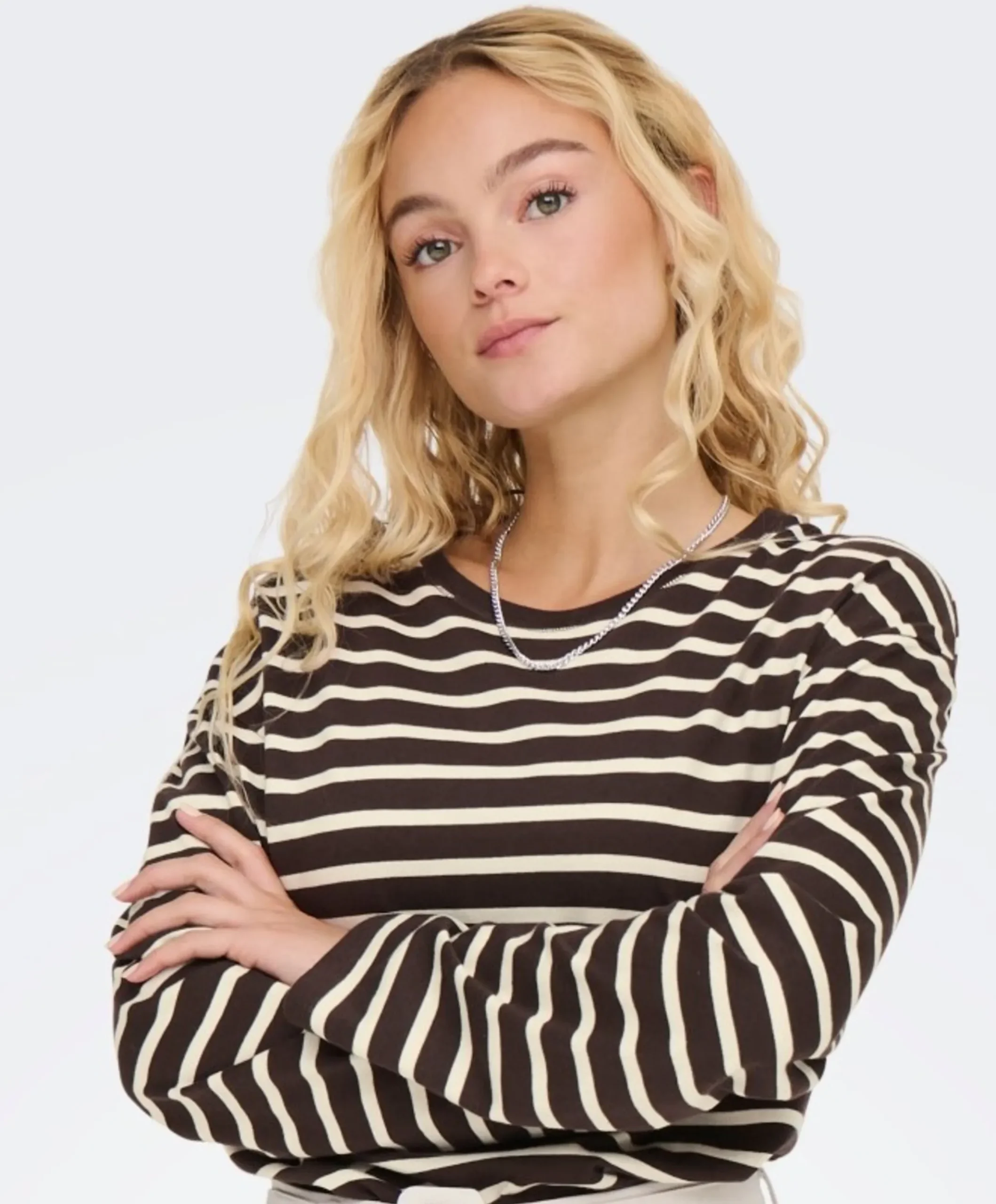Dames longsleeve bruin