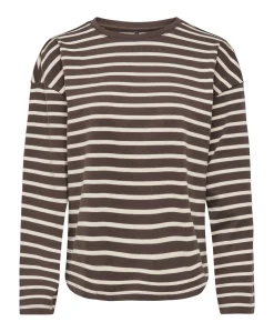 Dames longsleeve bruin