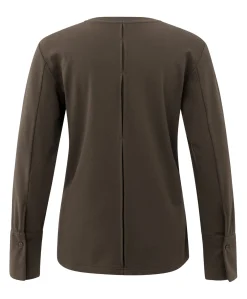Dames longsleeve bruin