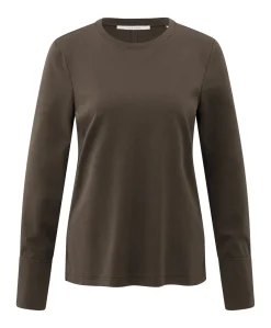 Dames longsleeve bruin