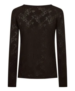 Dames longsleeve bruin