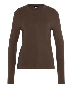 Dames longsleeve bruin