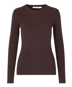 Dames longsleeve bruin