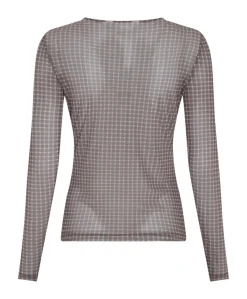 Dames longsleeve bruin