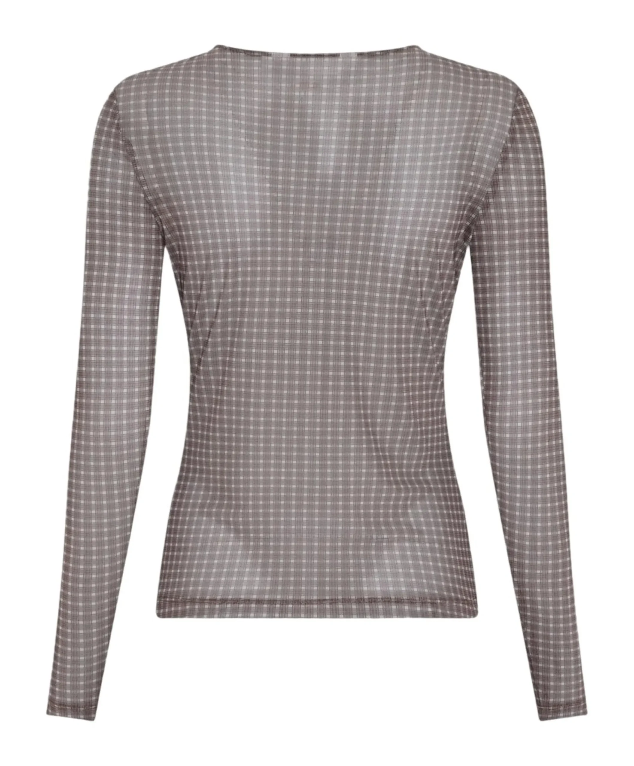 Dames longsleeve bruin