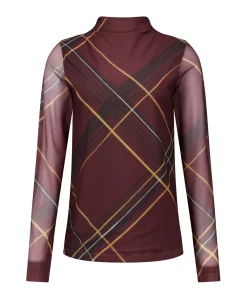 Dames longsleeve bruin