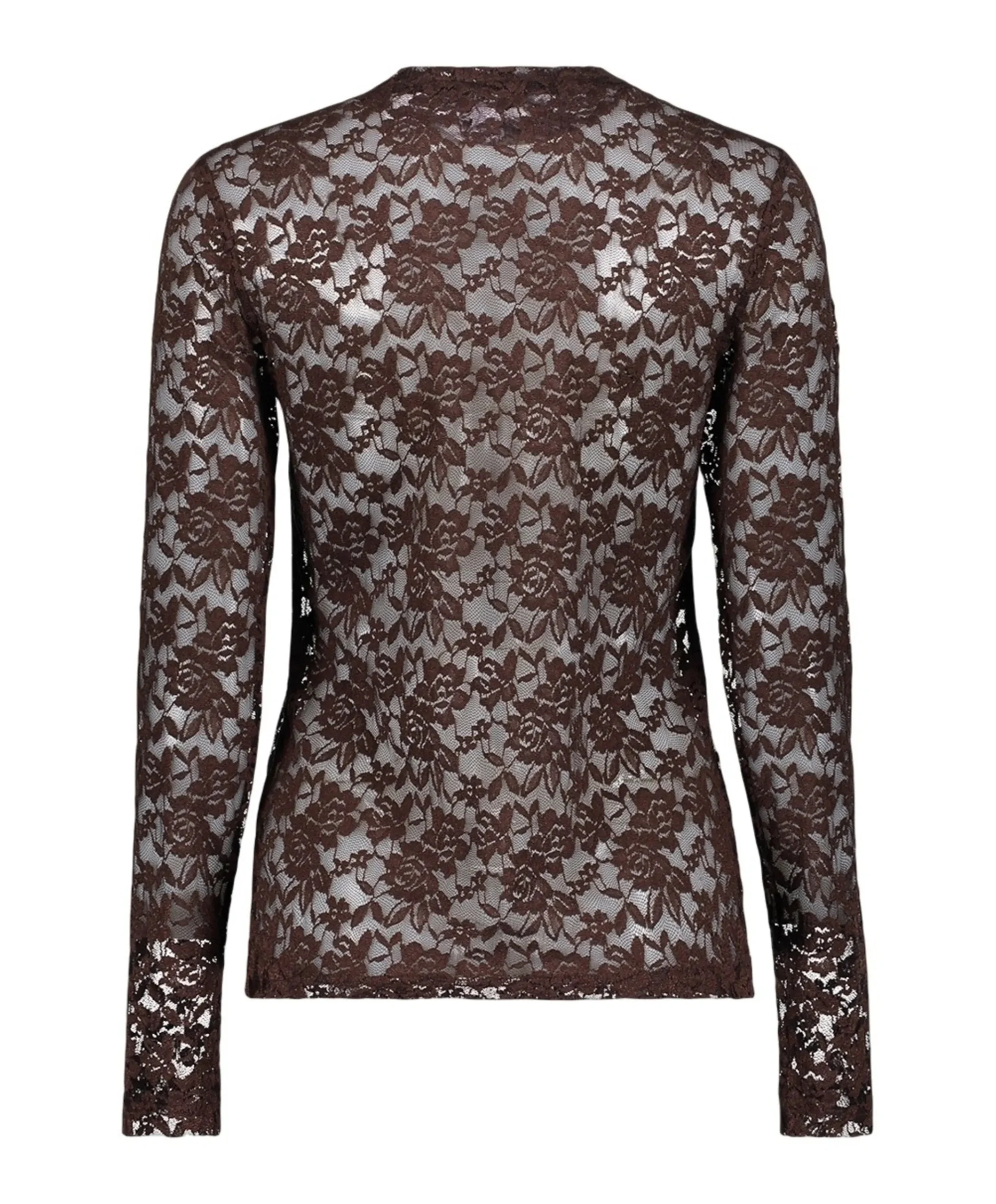 Dames longsleeve bruin