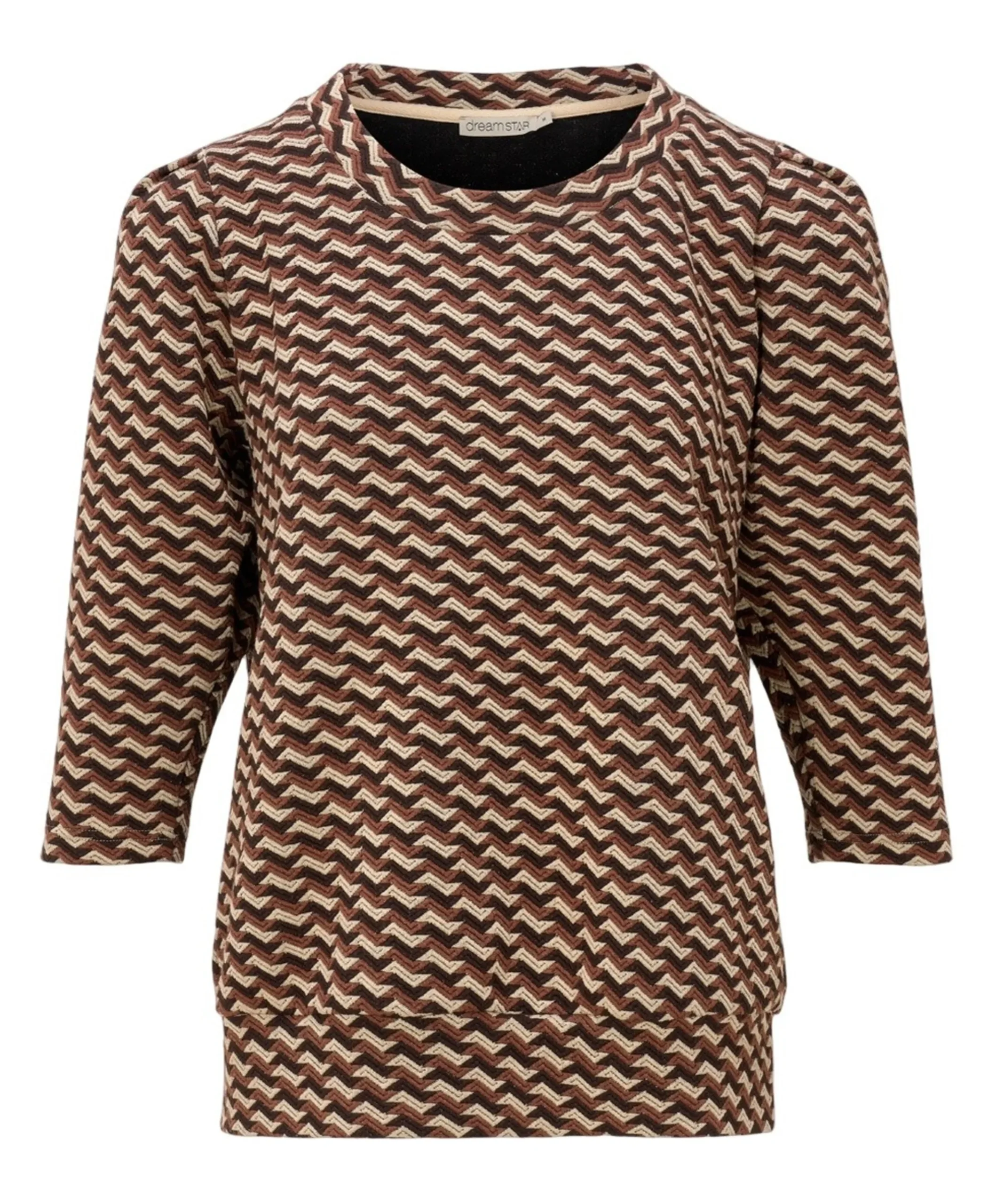 Dames longsleeve bruin