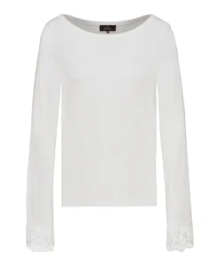 Dames longsleeve ecru
