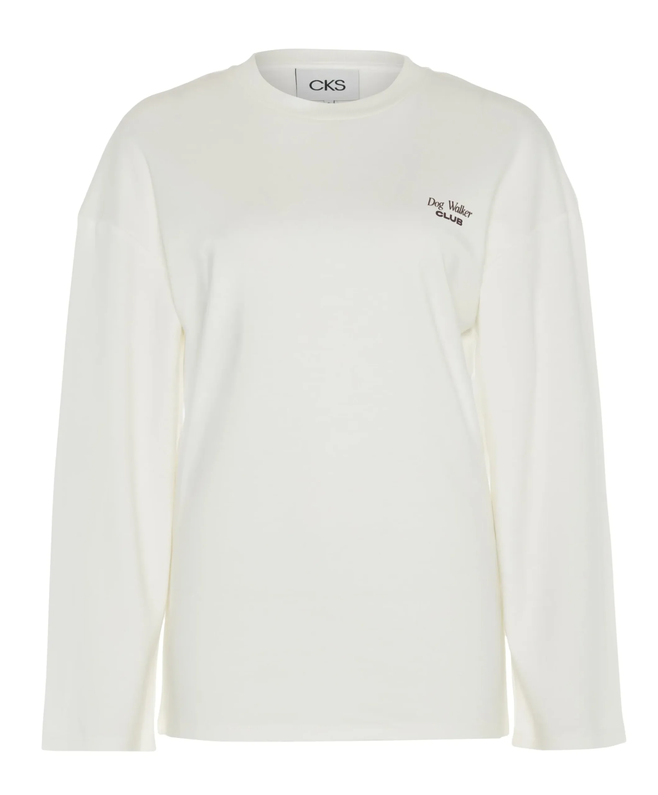 Dames longsleeve ecru