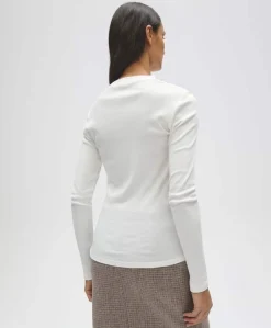 Dames longsleeve ecru