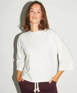 Dames longsleeve ecru