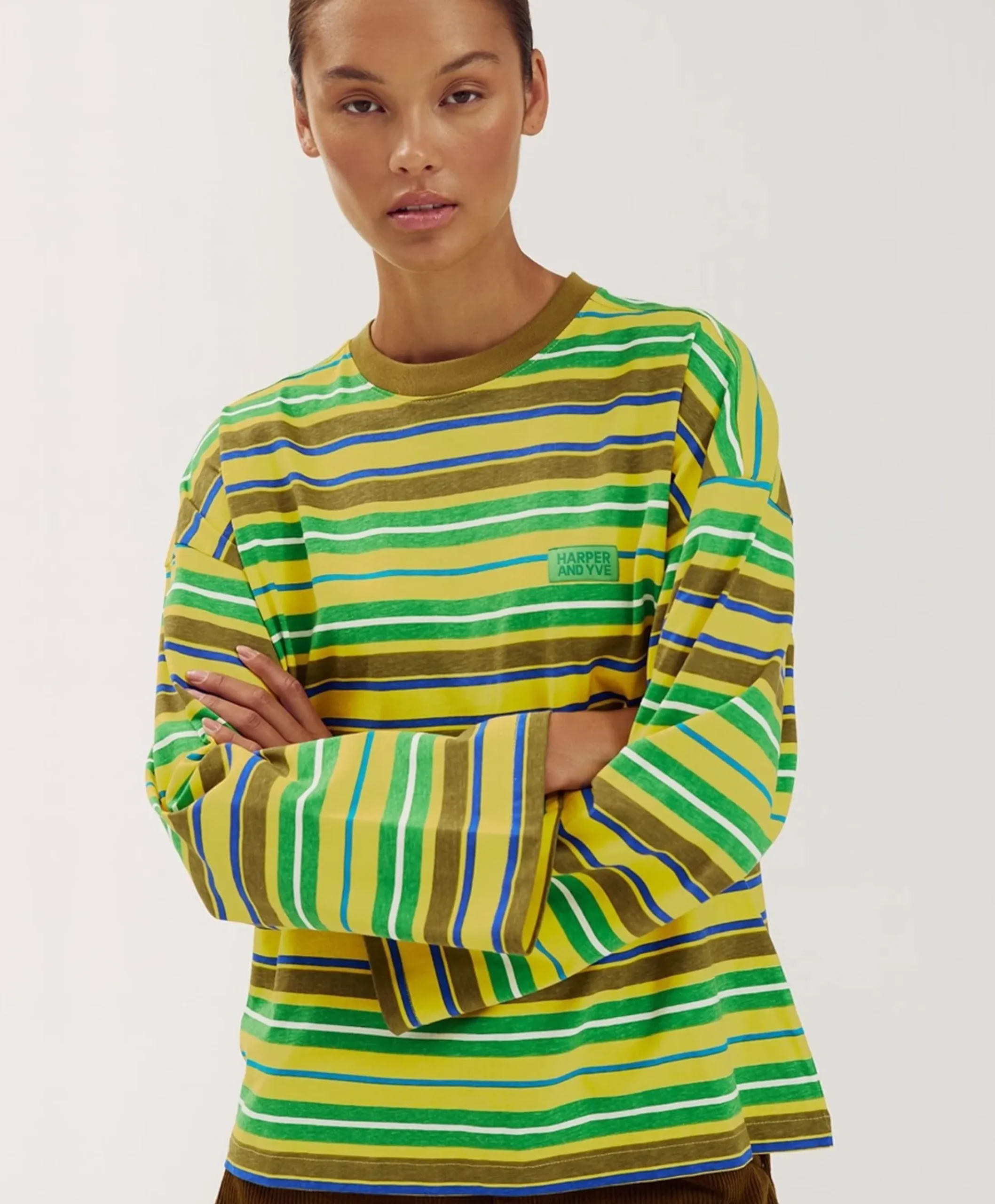 Dames longsleeve geel