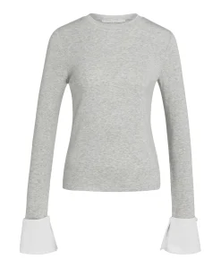 Dames longsleeve grijs