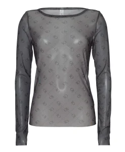 Dames longsleeve grijs