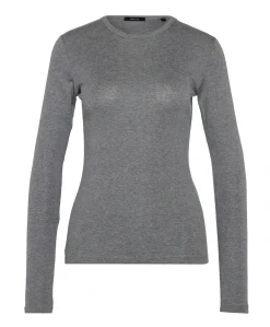 Dames longsleeve grijs
