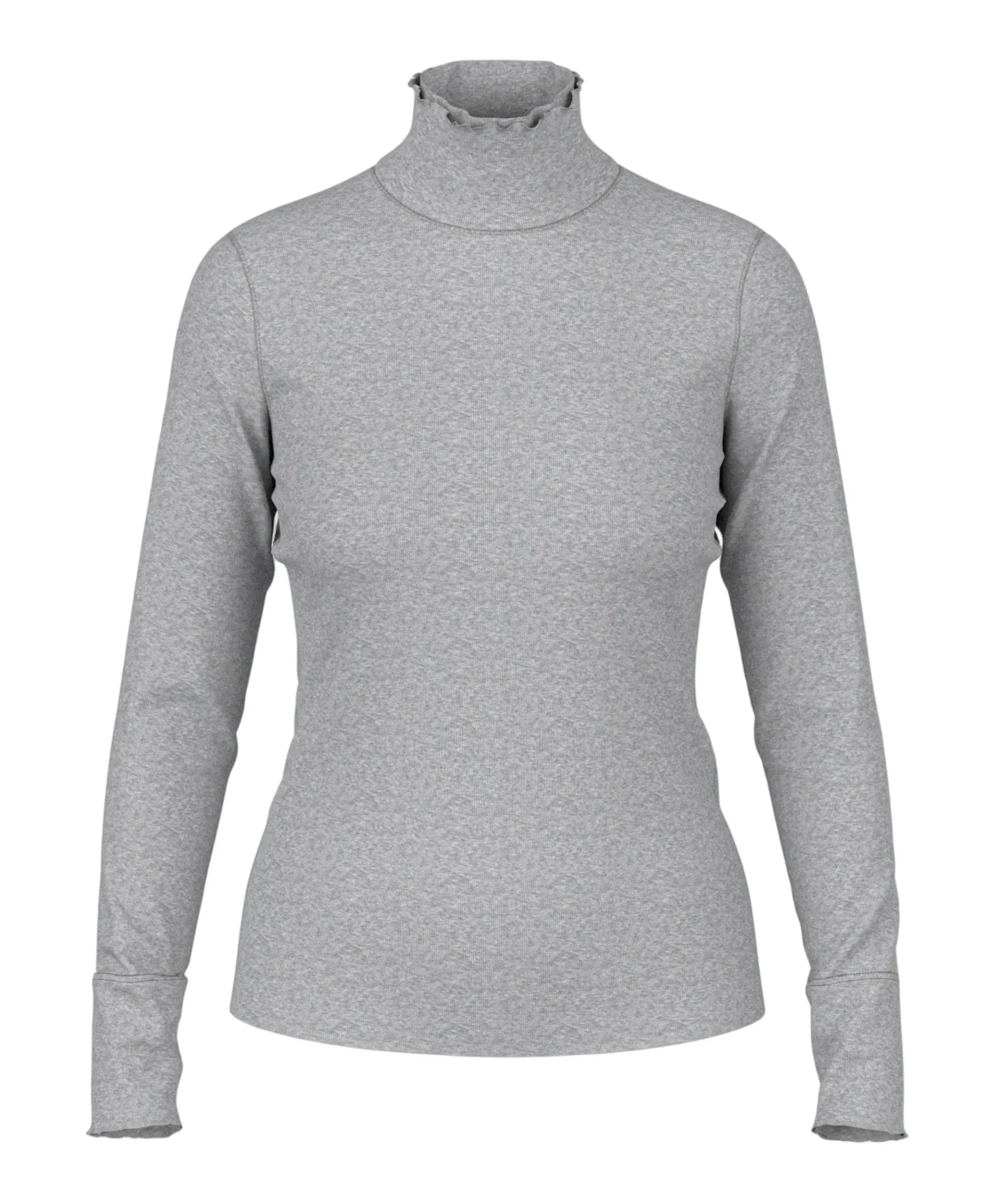 Dames longsleeve grijs