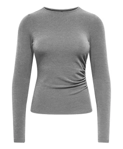 Dames longsleeve grijs