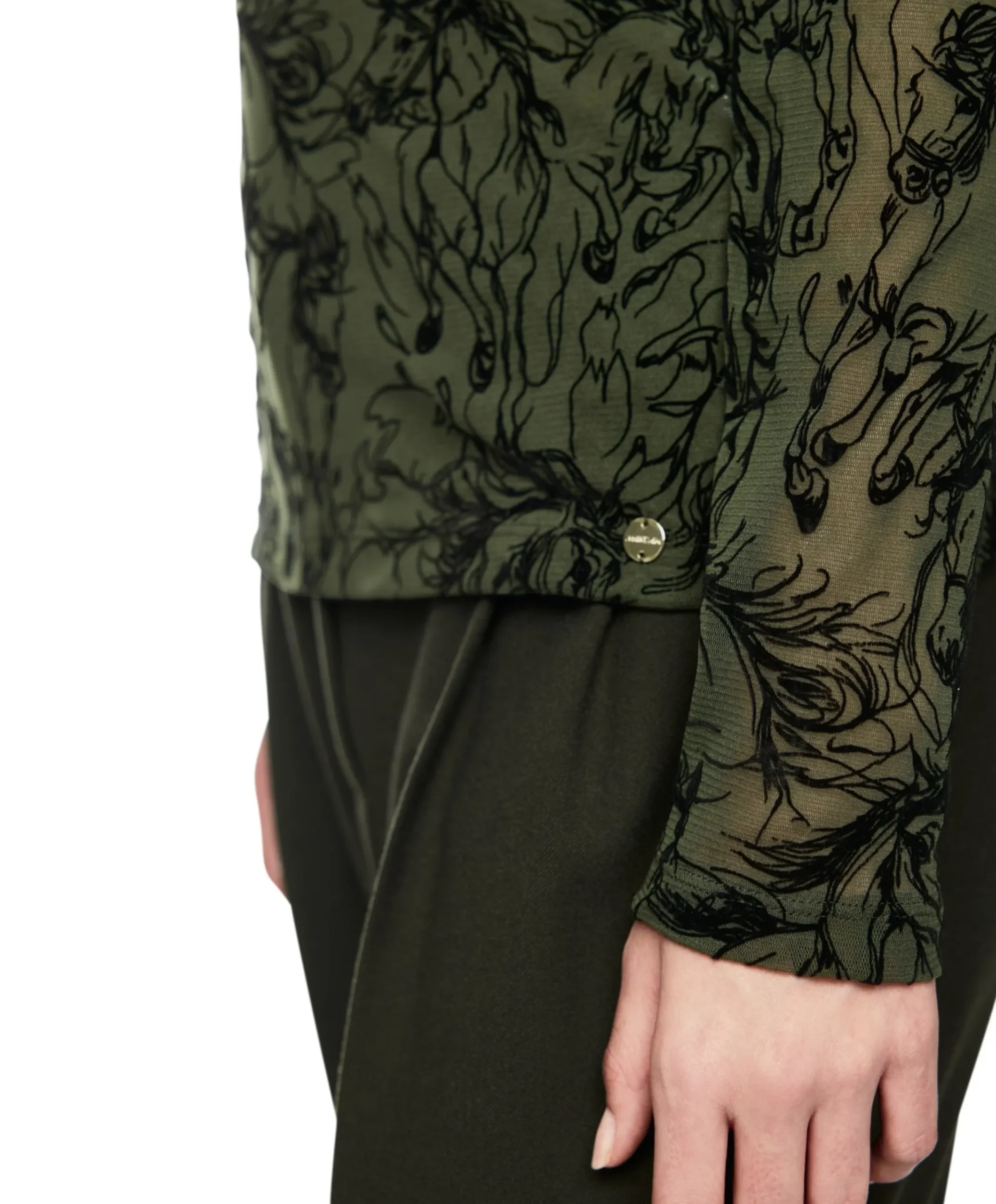 Dames longsleeve groen
