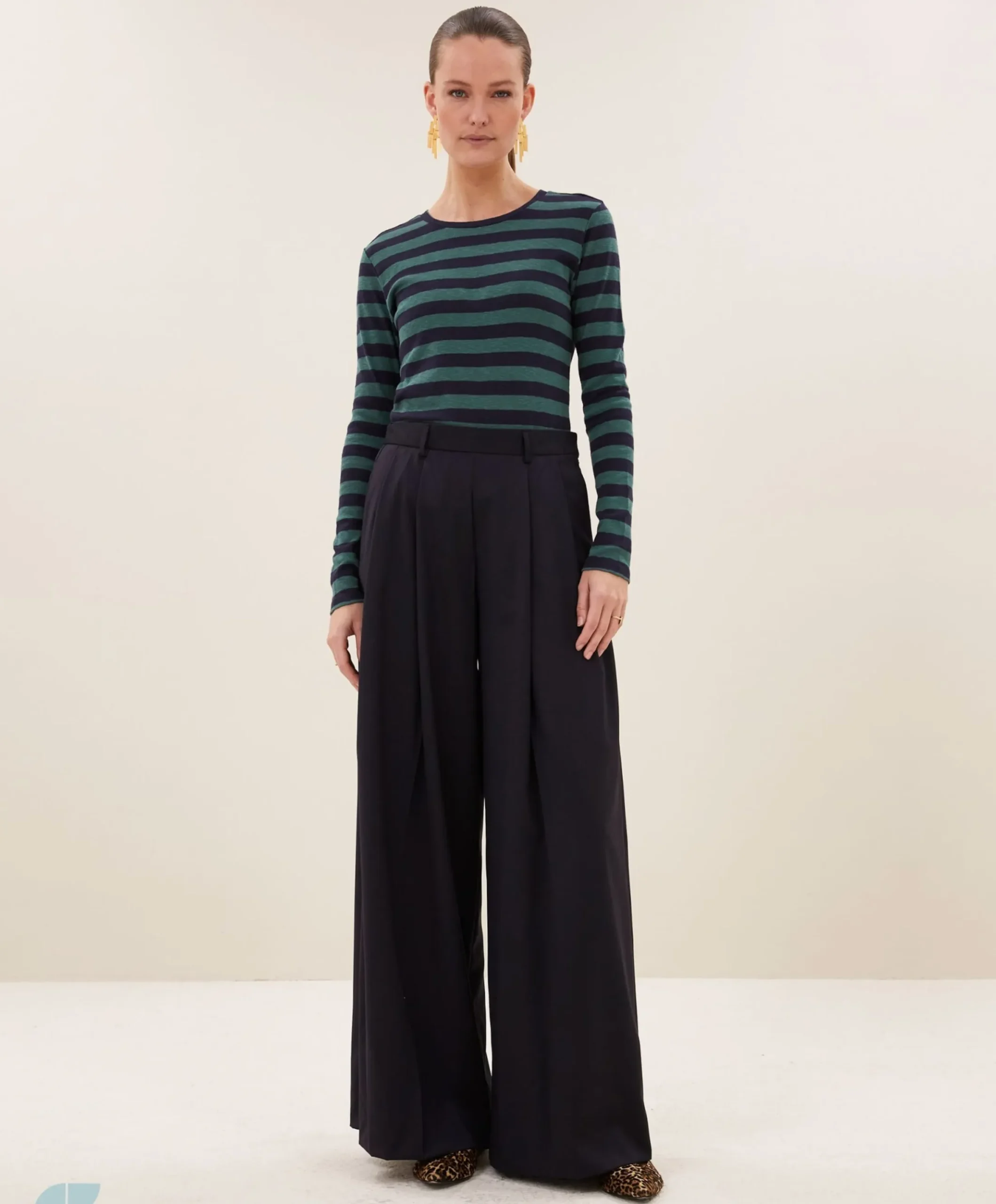 Dames longsleeve groen