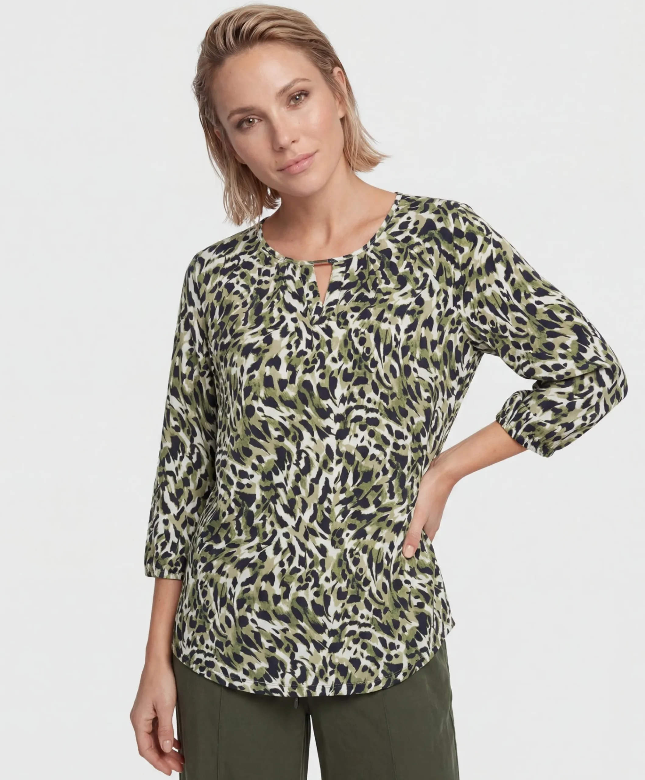 Dames longsleeve groen