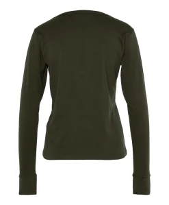 Dames longsleeve groen