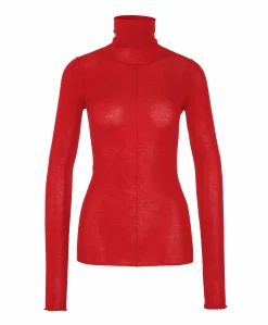 Dames longsleeve rood