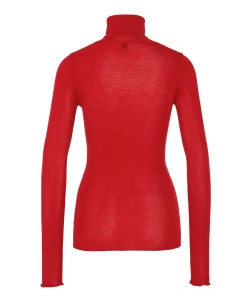 Dames longsleeve rood