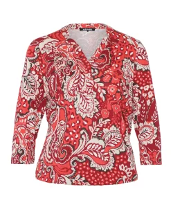 Dames longsleeve rood
