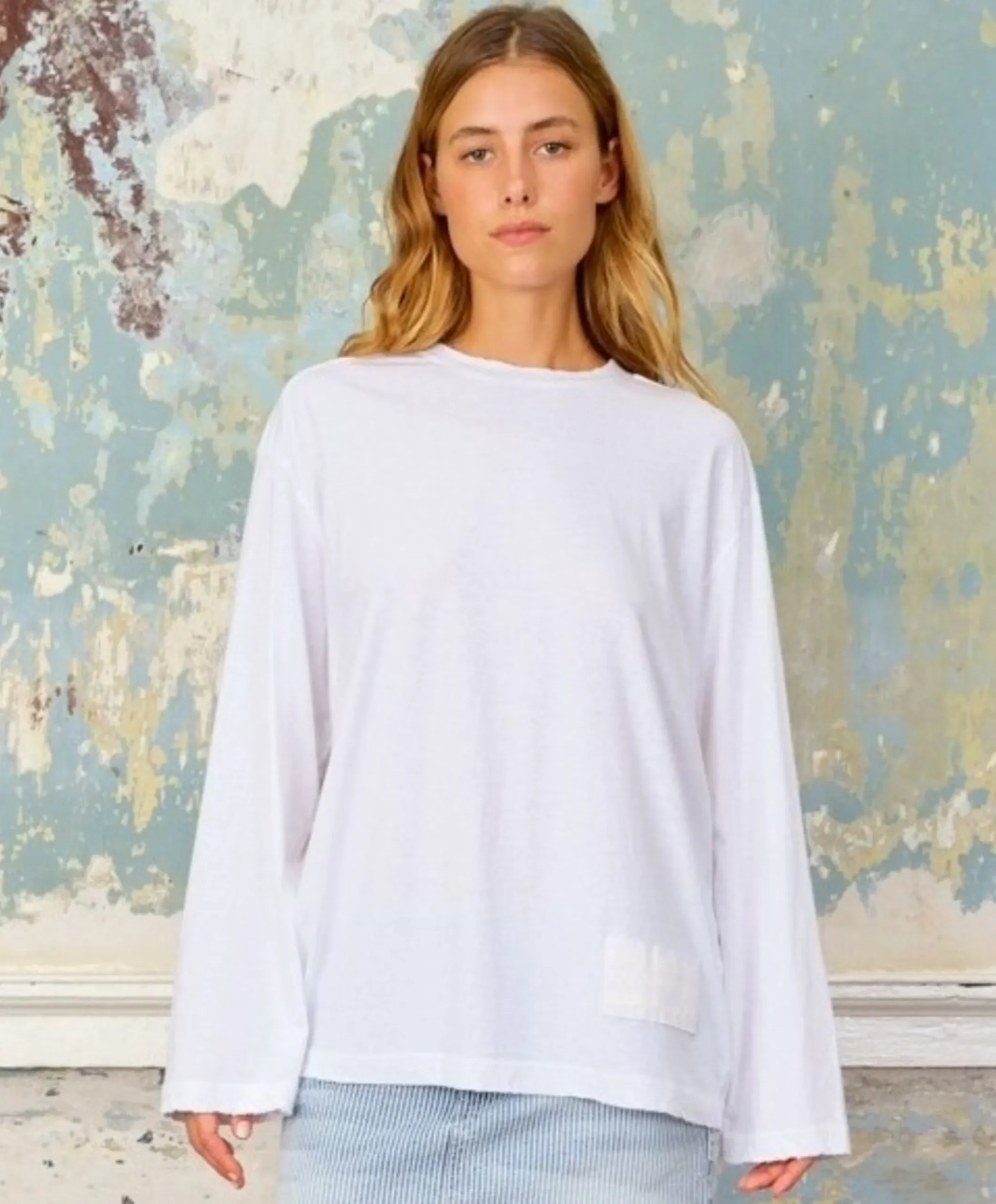 Dames longsleeve wit