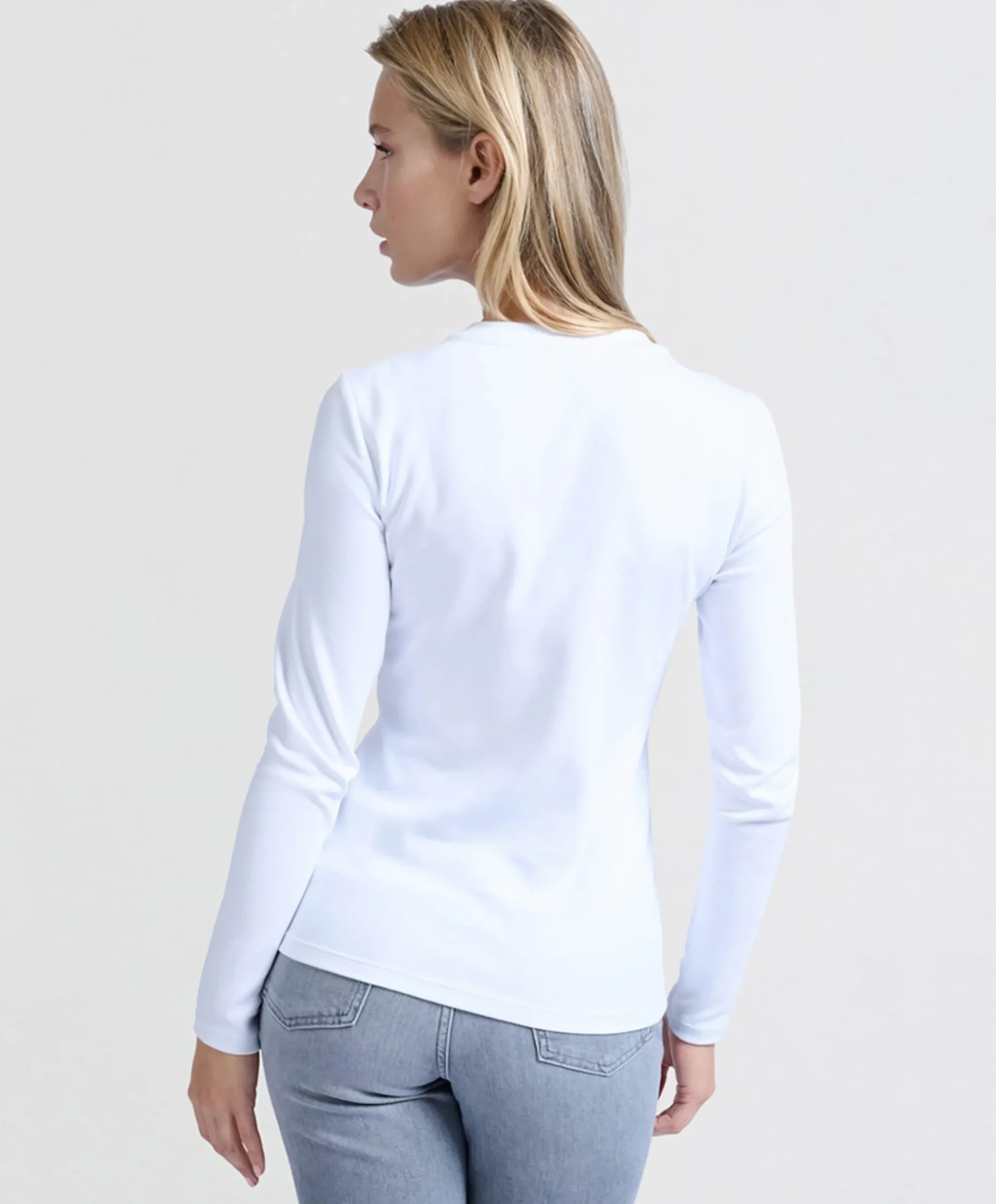 Dames longsleeve wit