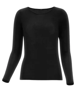 Dames longsleeve zwart