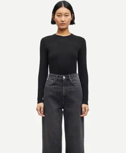 Dames longsleeve zwart
