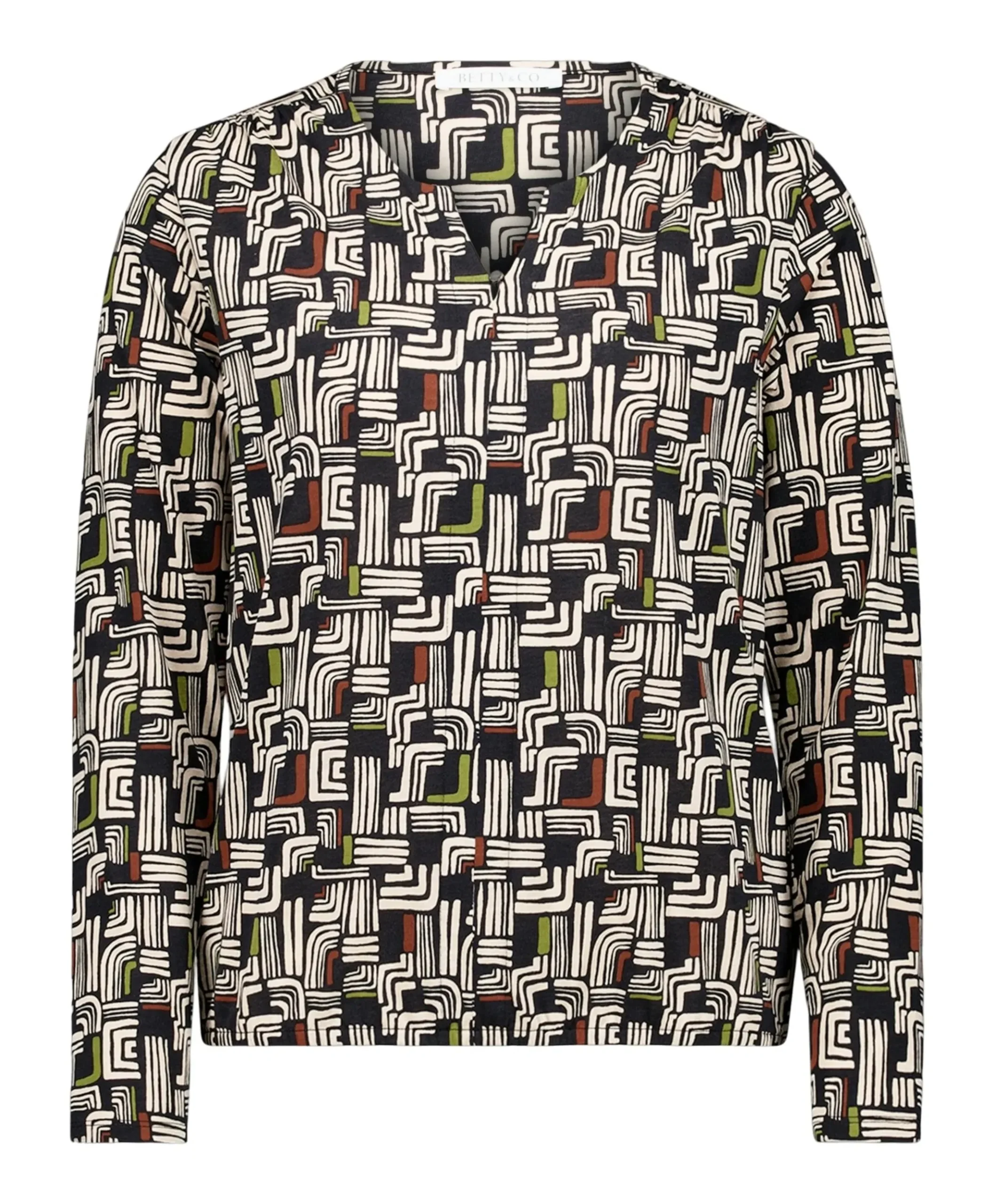 Dames longsleeve zwart