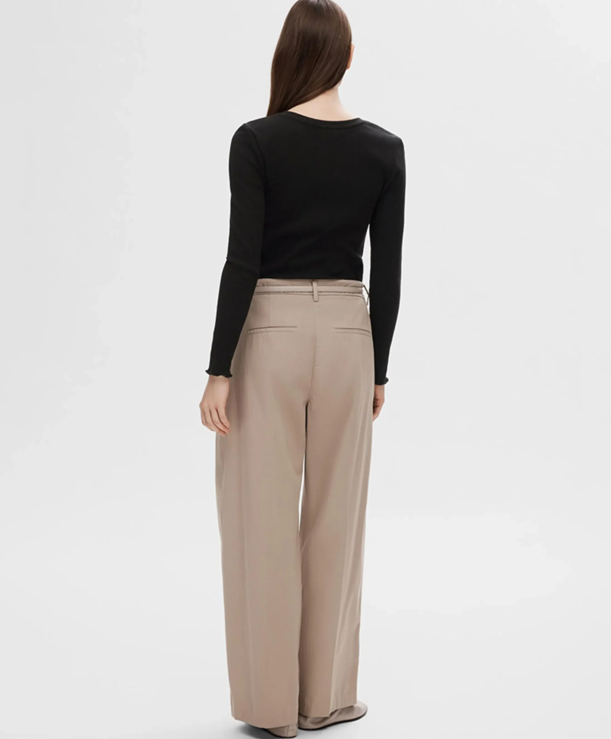 Dames longsleeve zwart