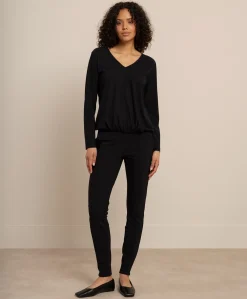 Dames longsleeve zwart