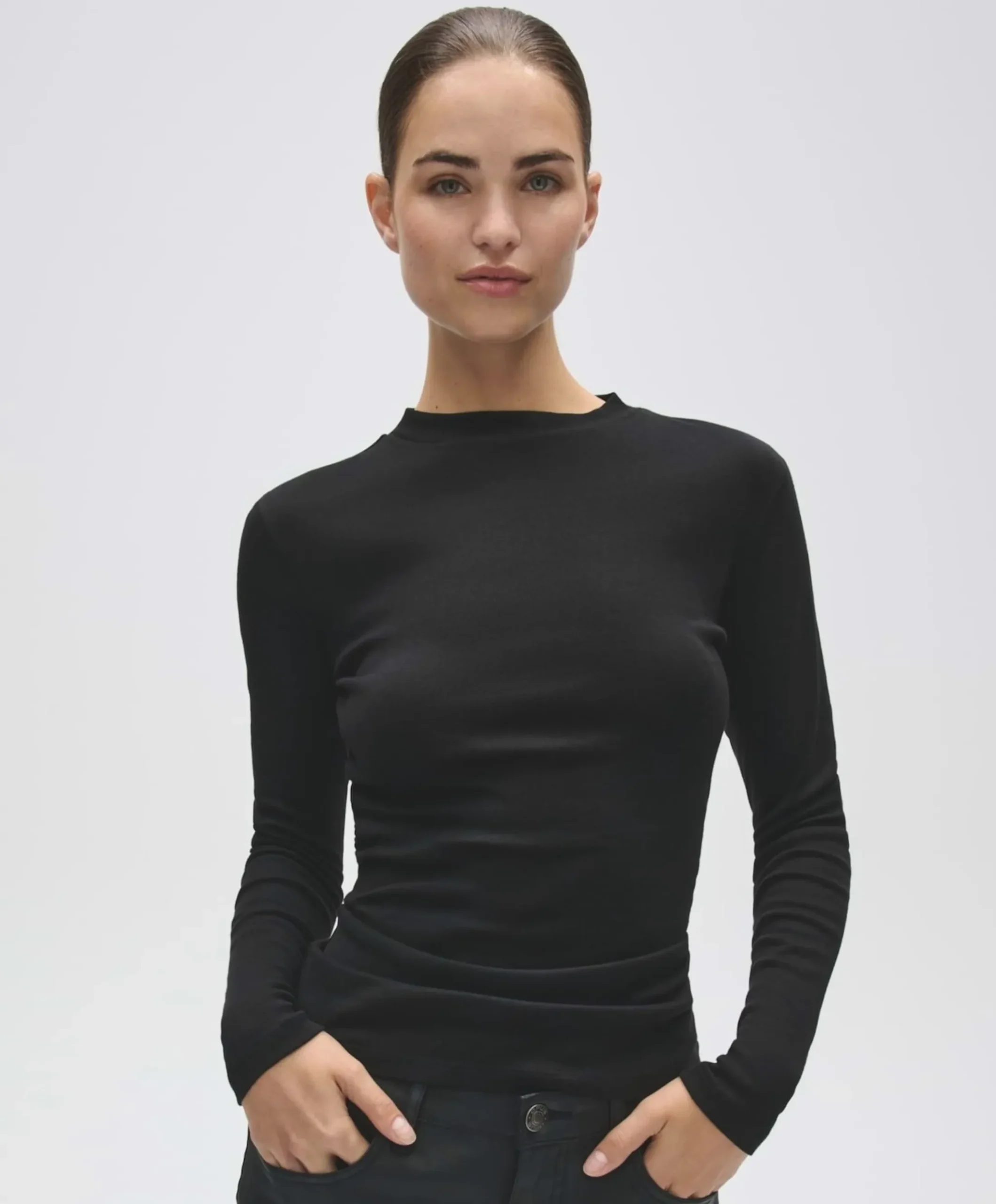 Dames longsleeve zwart