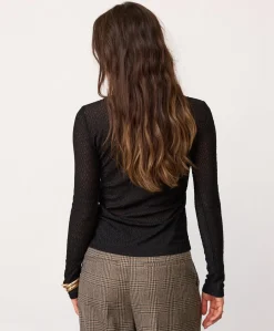 Dames longsleeve zwart
