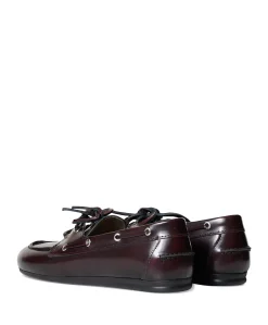 Dames mocassins bordeaux
