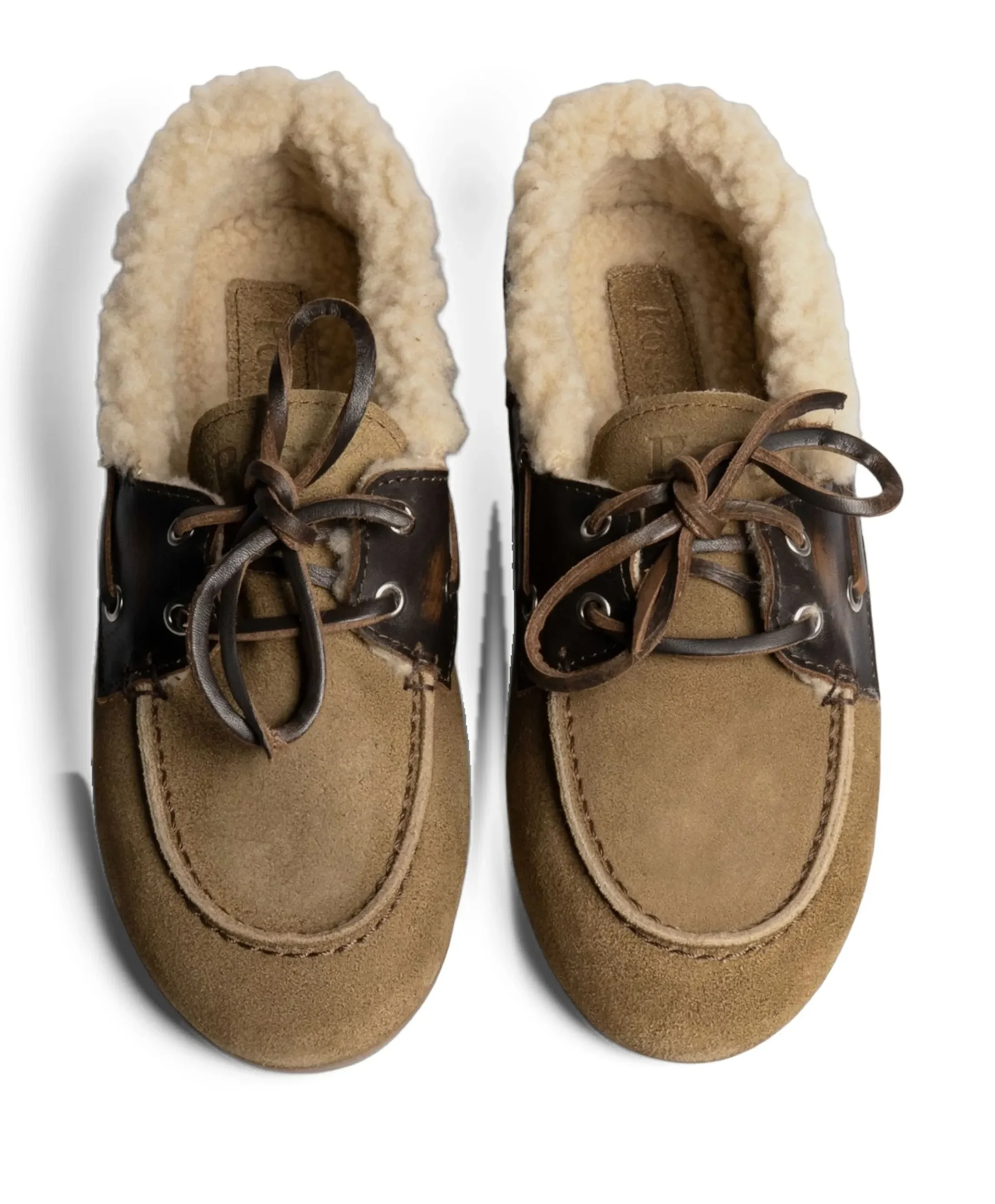 dames mocassins bruin
