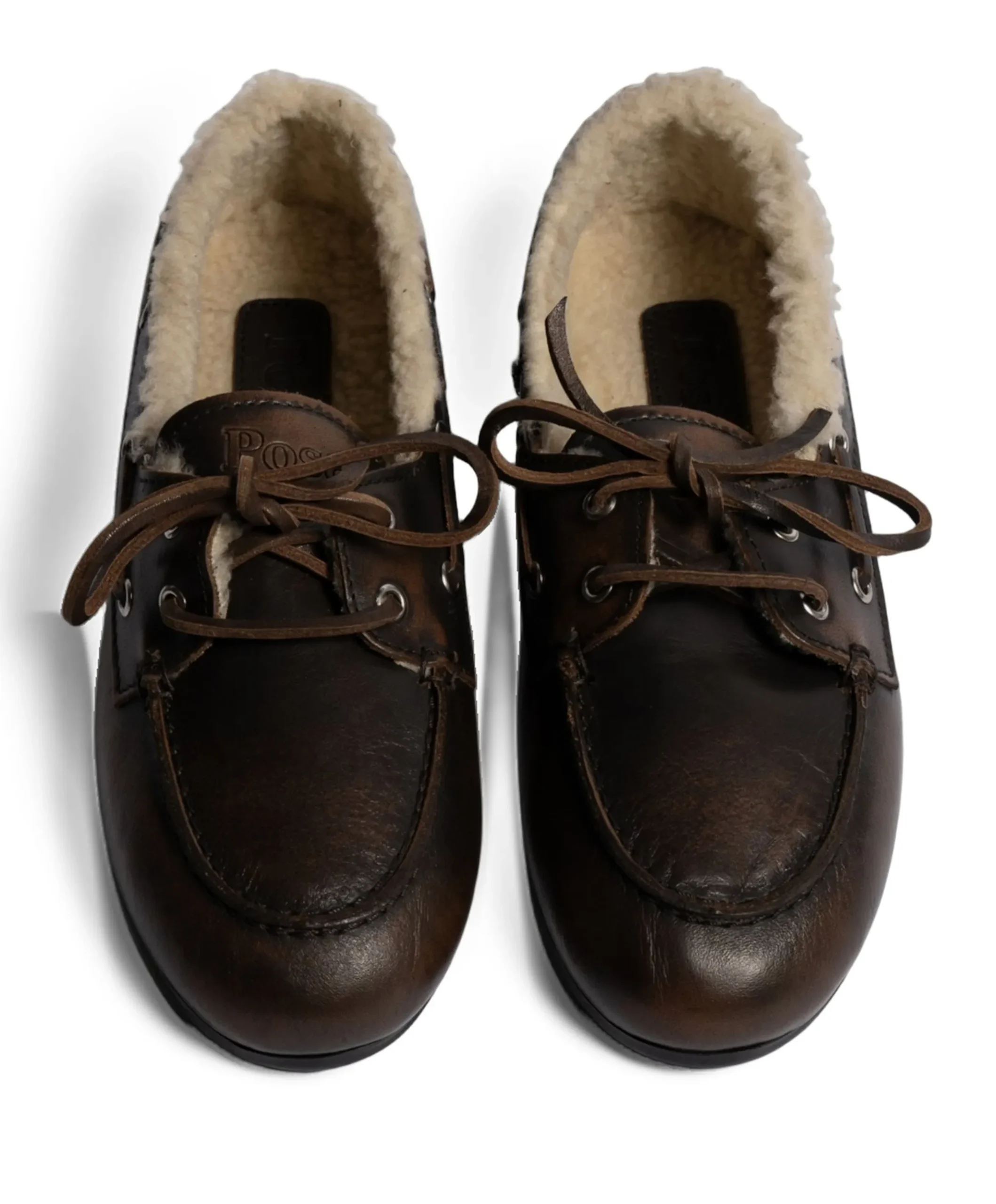 dames mocassins bruin
